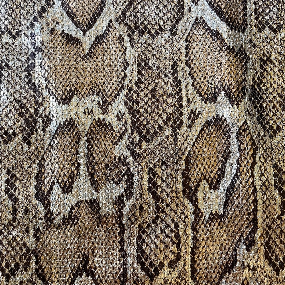 L’AGENCE Auden Snake Print Sequin Metallic Mini Dress - Picture 4 of 9